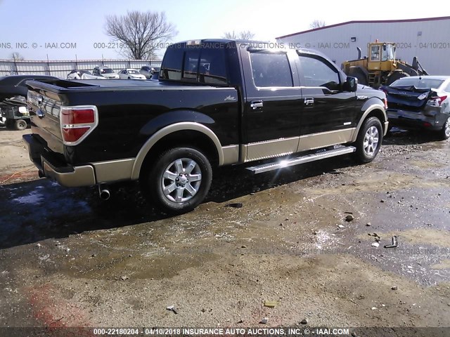 1FTFW1CT8DKE10818 - 2013 FORD F150 SUPERCREW BROWN photo 4