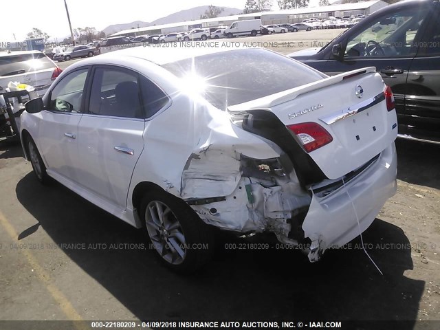 3N1AB7AP6EY283863 - 2014 NISSAN SENTRA S/SV/SR/SL WHITE photo 3