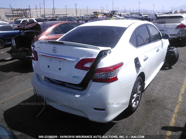 3N1AB7AP6EY283863 - 2014 NISSAN SENTRA S/SV/SR/SL WHITE photo 4