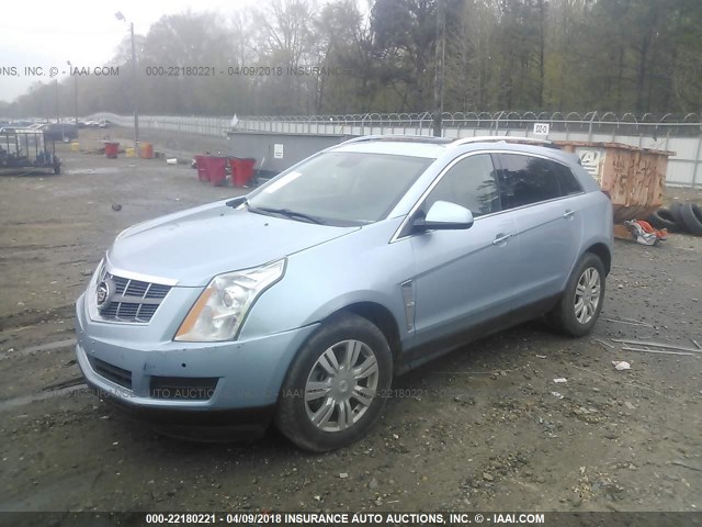 3GYFNAEY4BS619433 - 2011 CADILLAC SRX LUXURY COLLECTION Light Blue photo 2