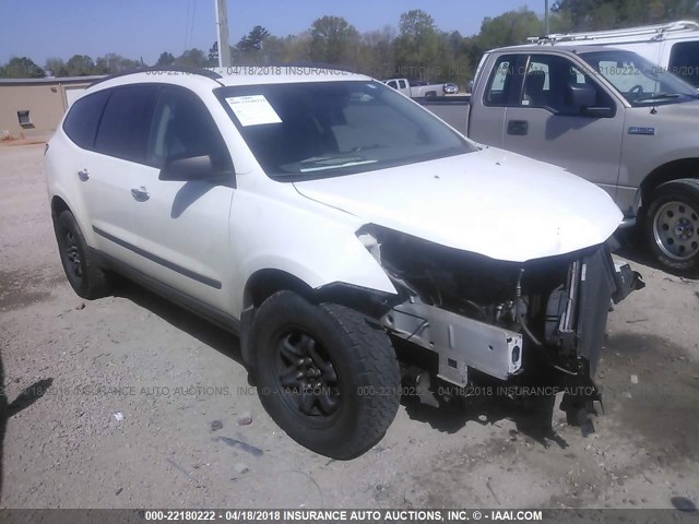 1GNLREED9AJ214984 - 2010 CHEVROLET TRAVERSE LS WHITE photo 1