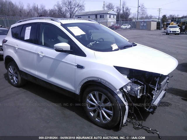 1FMCU9JD1HUA87589 - 2017 FORD ESCAPE TITANIUM WHITE photo 1