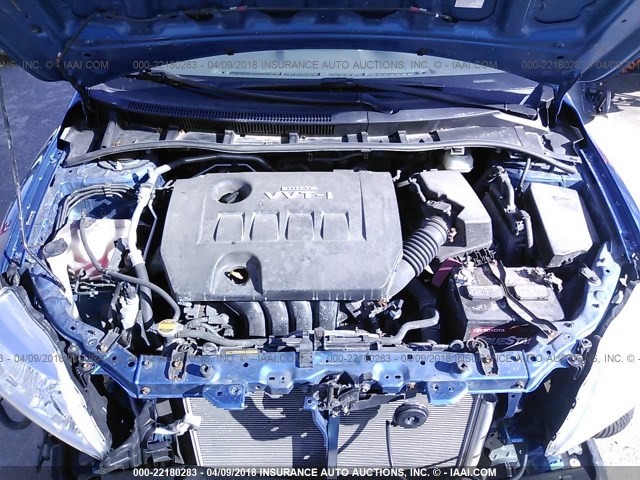 JTDBL40EX9J049989 - 2009 TOYOTA COROLLA LE/XLE BLUE photo 10