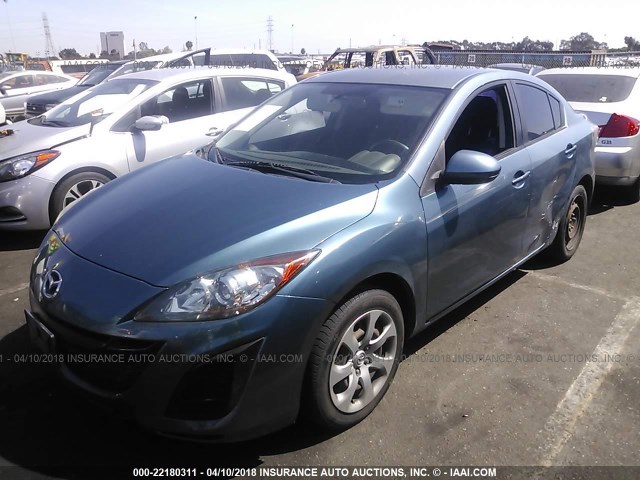 JM1BL1SGXA1267612 - 2010 MAZDA 3 I TURQUOISE photo 2