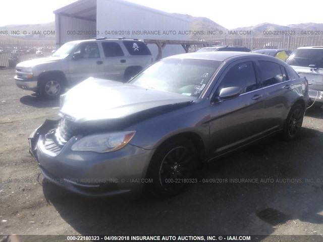 1C3CCBBB7DN597160 - 2013 CHRYSLER 200 TOURING GRAY photo 2