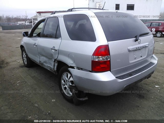 2HNYD18643H520704 - 2003 ACURA MDX TOURING SILVER photo 3