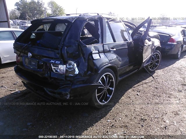 5UXFB53526LV21624 - 2006 BMW X5 4.4I BLACK photo 4