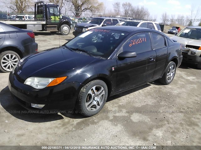 1G8AW12F85Z154852 - 2005 SATURN ION LEVEL 3 BLACK photo 2
