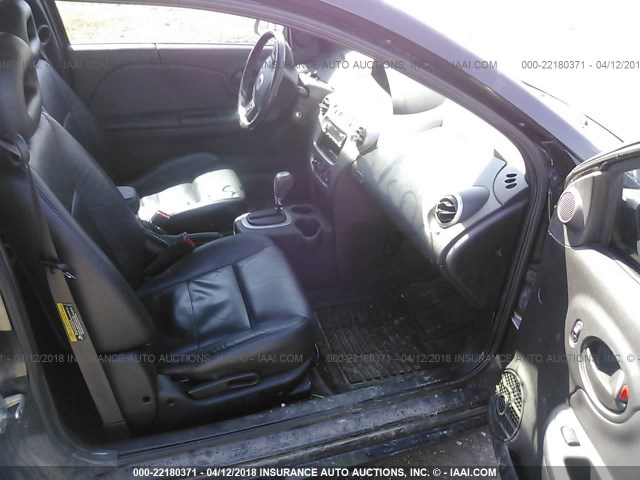 1G8AW12F85Z154852 - 2005 SATURN ION LEVEL 3 BLACK photo 5