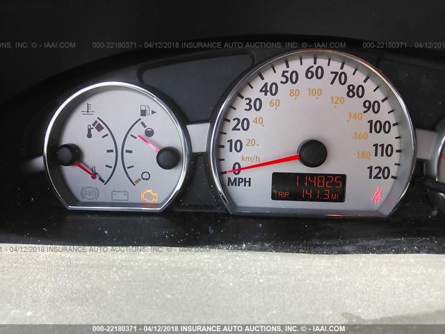 1G8AW12F85Z154852 - 2005 SATURN ION LEVEL 3 BLACK photo 7