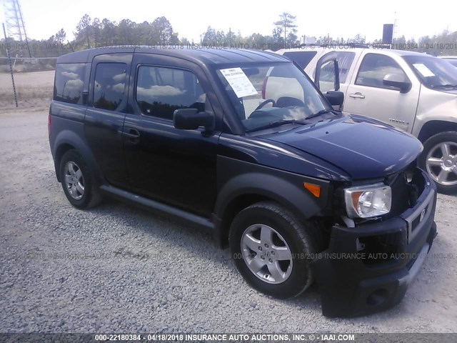 5J6YH18645L015255 - 2005 HONDA ELEMENT EX BLACK photo 1