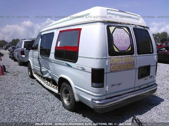 1FDEE14N8SHA39292 - 1995 FORD ECONOLINE E150 VAN WHITE photo 3