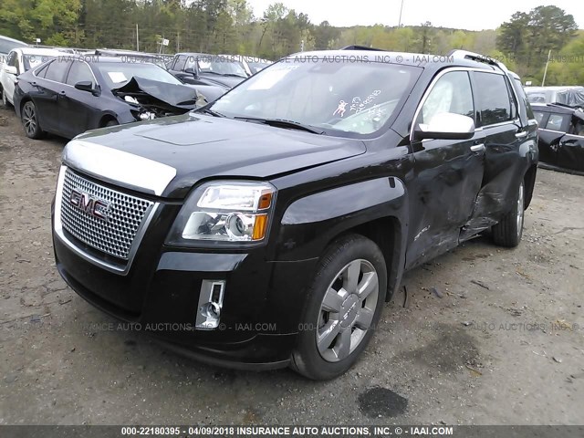 2GKFLUE36F6329415 - 2015 GMC TERRAIN DENALI BLACK photo 2