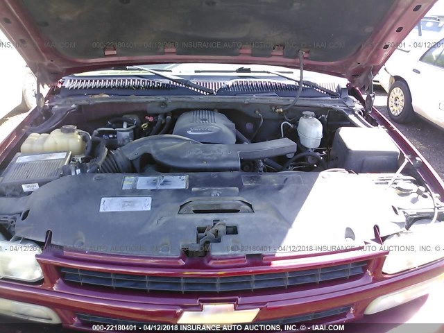 1GNEK13Z34R293420 - 2004 CHEVROLET TAHOE K1500 MAROON photo 10