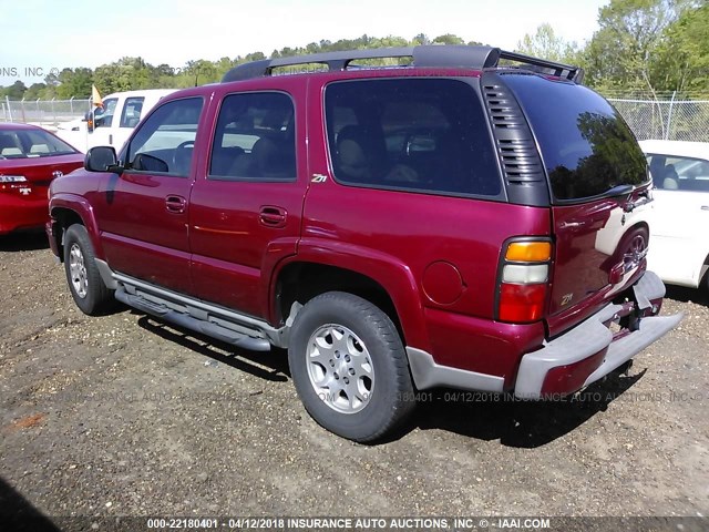 1GNEK13Z34R293420 - 2004 CHEVROLET TAHOE K1500 MAROON photo 3