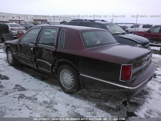1LNLM82W7VY605686 - 1997 LINCOLN TOWN CAR SIGNATURE/TOURING MAROON photo 3