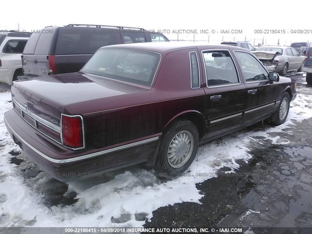 1LNLM82W7VY605686 - 1997 LINCOLN TOWN CAR SIGNATURE/TOURING MAROON photo 4