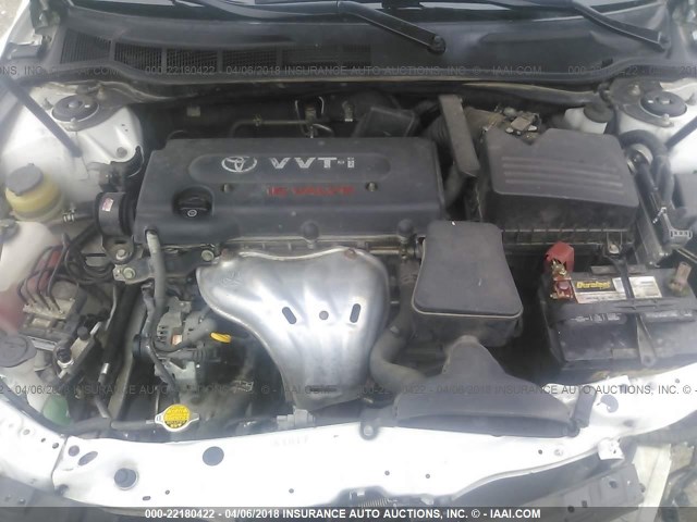4T1BE46K47U715632 - 2007 TOYOTA CAMRY NEW GENERAT CE/LE/XLE/SE WHITE photo 10