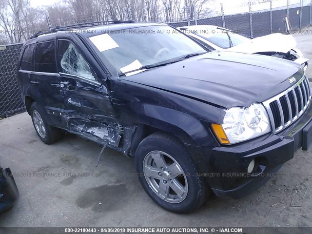 1J4HR58246C361714 - 2006 JEEP GRAND CHEROKEE LIMITED BLACK photo 1