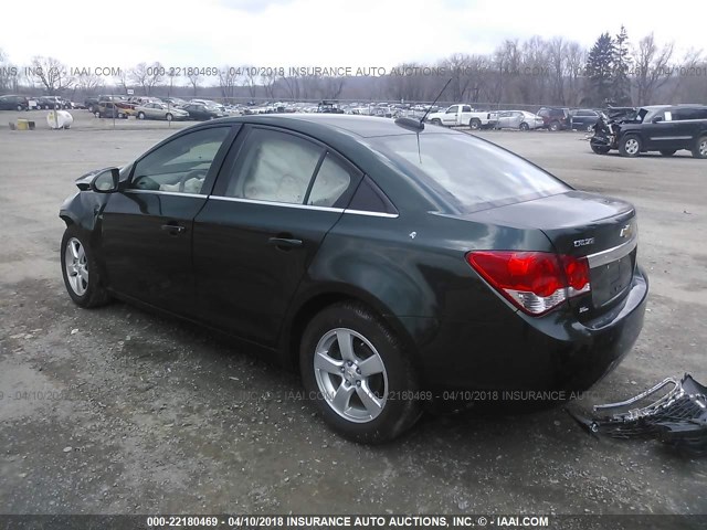 1G1PC5SB6F7144985 - 2015 CHEVROLET CRUZE LT GREEN photo 3