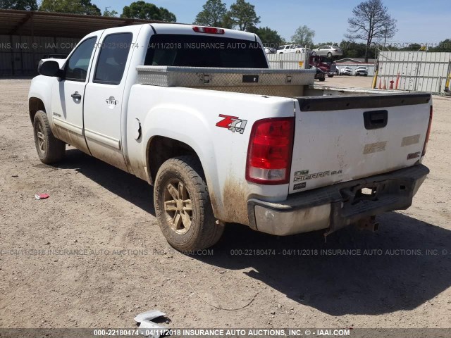 3GTRKVE35AG160888 - 2010 GMC SIERRA K1500 SLE WHITE photo 3