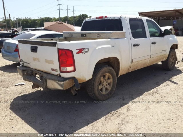 3GTRKVE35AG160888 - 2010 GMC SIERRA K1500 SLE WHITE photo 4