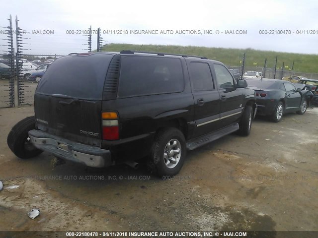 3GNFK16ZX5G106501 - 2005 CHEVROLET SUBURBAN K1500 BLACK photo 4