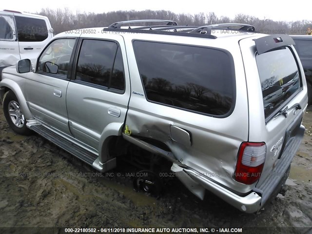 JT3HN87R5Y9041789 - 2000 TOYOTA 4RUNNER LIMITED GRAY photo 3