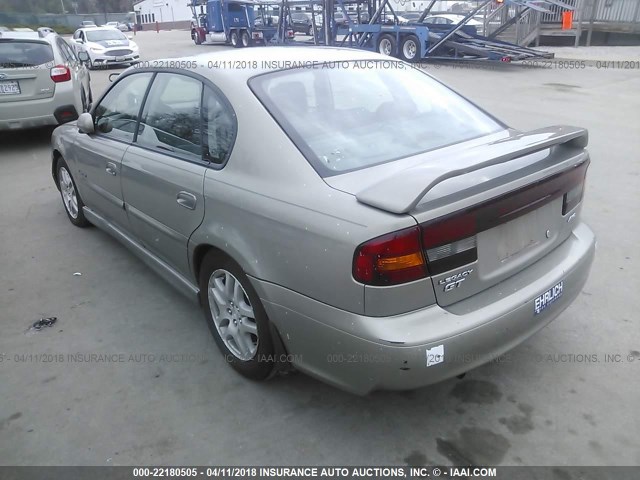 4S3BE656416211663 - 2001 SUBARU LEGACY GT LIMITED BEIGE photo 3