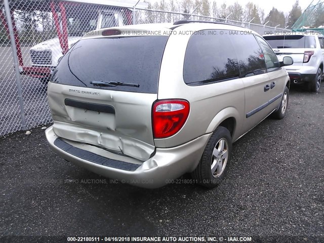 1D4GP24R46B683531 - 2006 DODGE GRAND CARAVAN SE GOLD photo 4