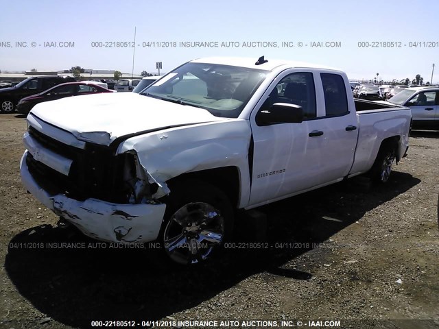 1GCRCPECXHZ325773 - 2017 CHEVROLET SILVERADO C1500 CUSTOM WHITE photo 2