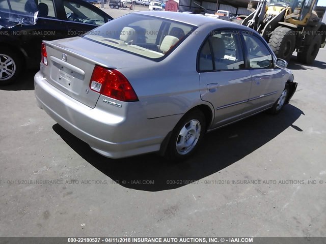 JHMES95695S004012 - 2005 HONDA CIVIC HYBRID TAN photo 4