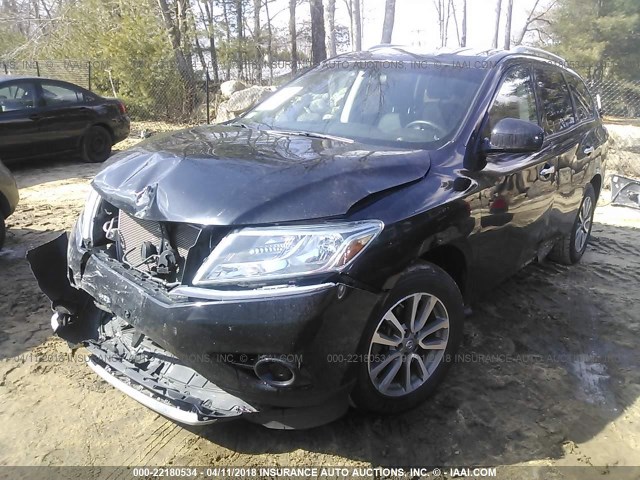 5N1AR2MNXEC660558 - 2014 NISSAN PATHFINDER S/SV/SL/PLATINUM BLACK photo 2