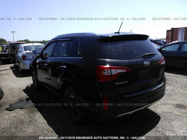 5XYKW4A74FG564795 - 2015 KIA SORENTO SX/SX LIMITED BLACK photo 3