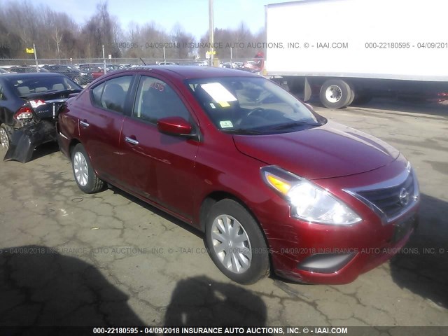 3N1CN7AP0JL809685 - 2018 NISSAN VERSA S/S PLUS/SV/SL RED photo 1