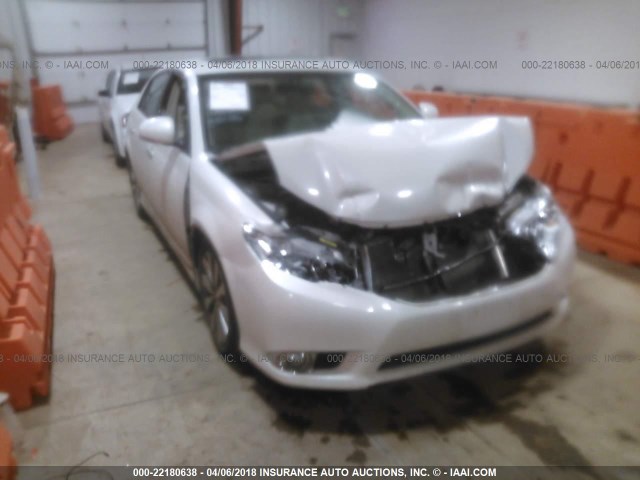 4T1BK3DB0CU452636 - 2012 TOYOTA AVALON LIMITED WHITE photo 1