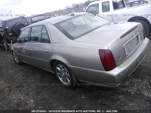 1G6KF57924U141016 - 2004 CADILLAC DEVILLE DTS Champagne photo 3