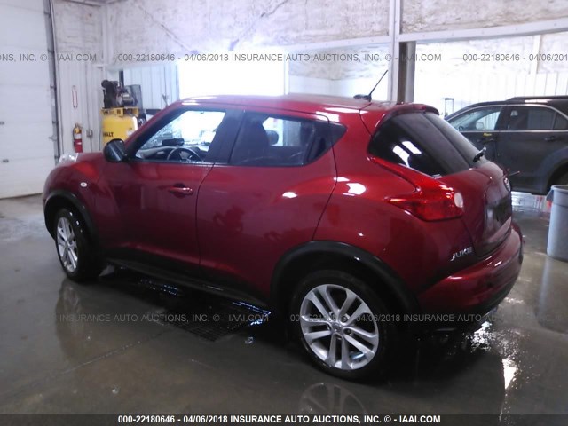 JN8AF5MV2DT221792 - 2013 NISSAN JUKE S/SV/SL RED photo 3