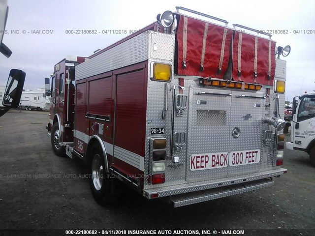 4S7CT2D914C045606 - 2004 SPARTAN MOTORS FIRETRUCK (HI TECH TYPE1)  RED photo 3