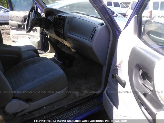 1FTCR14A9VPA18409 - 1997 FORD RANGER SUPER CAB PURPLE photo 5