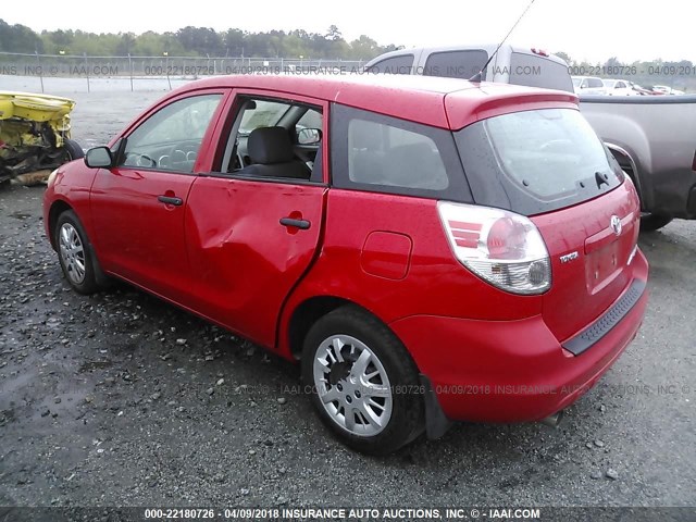 2T1KR32EX6C583054 - 2006 TOYOTA COROLLA MATRIX XR RED photo 3