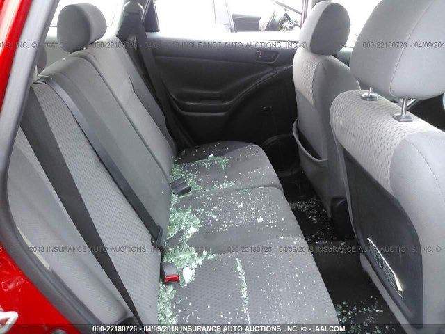 2T1KR32EX6C583054 - 2006 TOYOTA COROLLA MATRIX XR RED photo 8