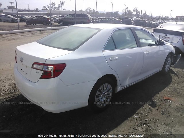 4T4BF1FK7ER343492 - 2014 TOYOTA CAMRY L/SE/LE/XLE 白色 照片 4
