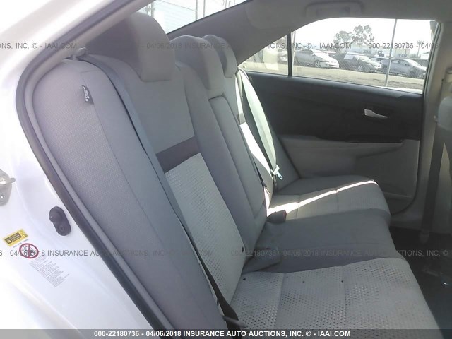 4T4BF1FK7ER343492 - 2014 TOYOTA CAMRY L/SE/LE/XLE 白色 照片 8