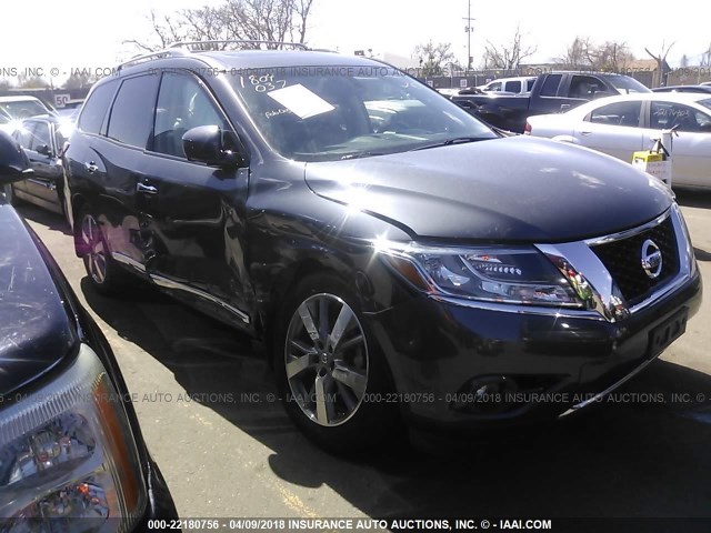 5N1AR2MM4DC613757 - 2013 NISSAN PATHFINDER S/SV/SL/PLATINUM 灰色 照片 1