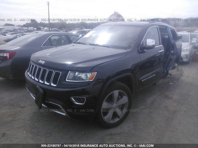 1C4RJFBTXEC378427 - 2014 JEEP GRAND CHEROKEE LIMITED BLACK photo 2