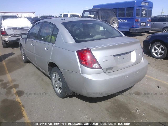 1G8AJ55F77Z170769 - 2007 SATURN ION LEVEL 2 SILVER photo 3