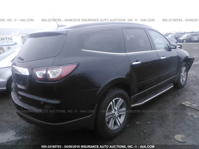 1GNKVHKD0HJ116482 - 2017 CHEVROLET TRAVERSE LT BLACK photo 4