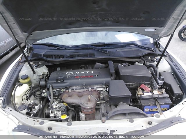 4T1BE46K17U508664 - 2007 TOYOTA CAMRY NEW GENERAT CE/LE/XLE/SE SILVER photo 10