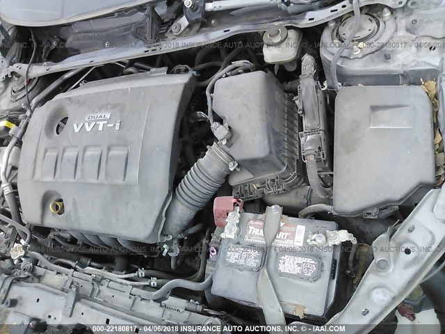 JTDBL40E79J044443 - 2009 TOYOTA COROLLA LE/XLE GRAY photo 10